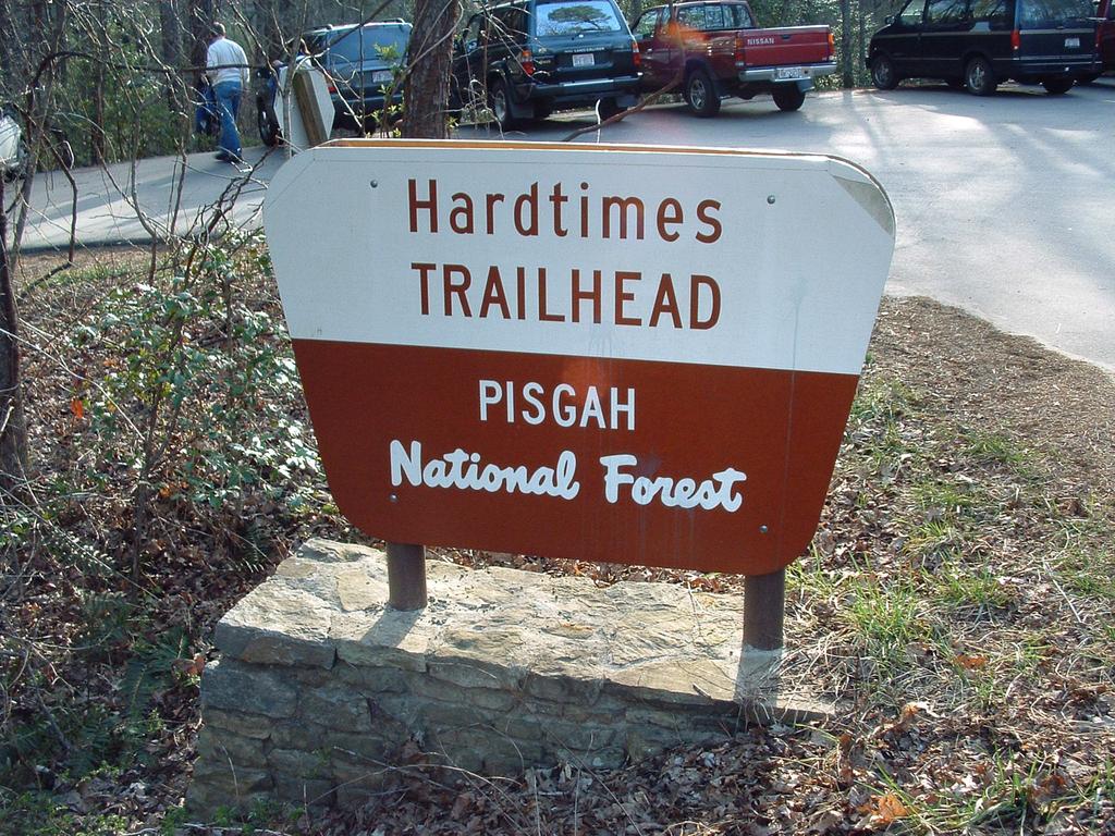 Hard Times trailhead. Hard Times trailhead.