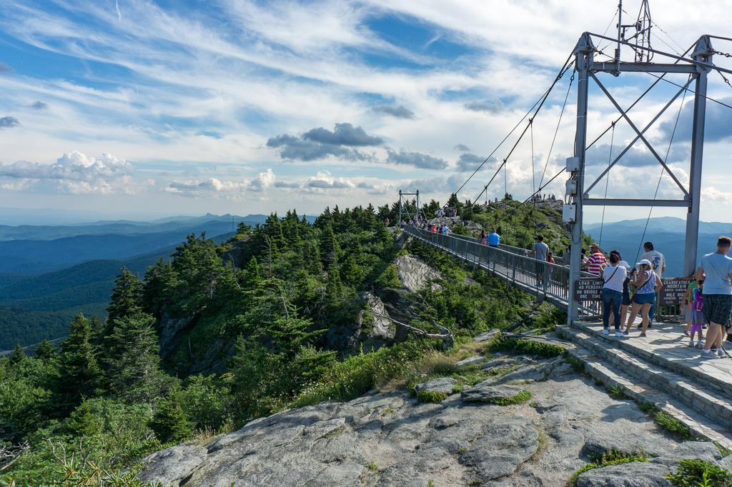 Hiking In Grandfather Mountain State Park North Carolina