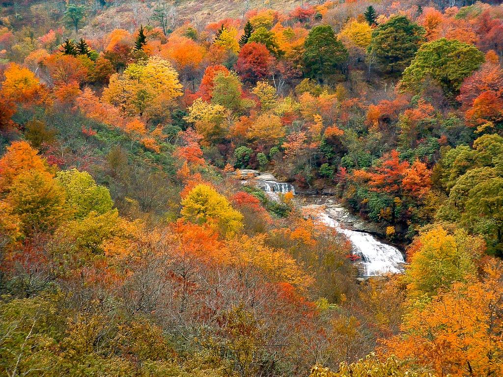 Second Falls in autumn color.