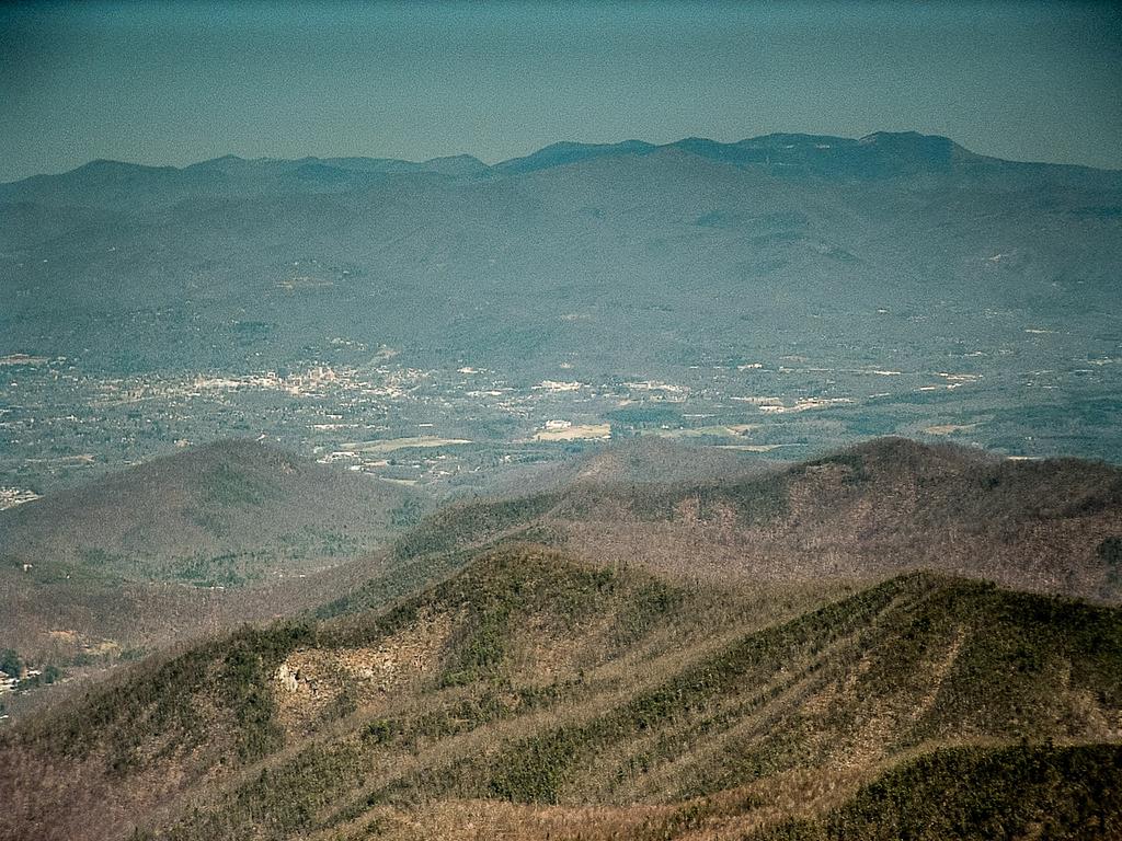 Asheville: surrounded by wilderness from some perspectives, yet recreation opportunities exist even within city limits.