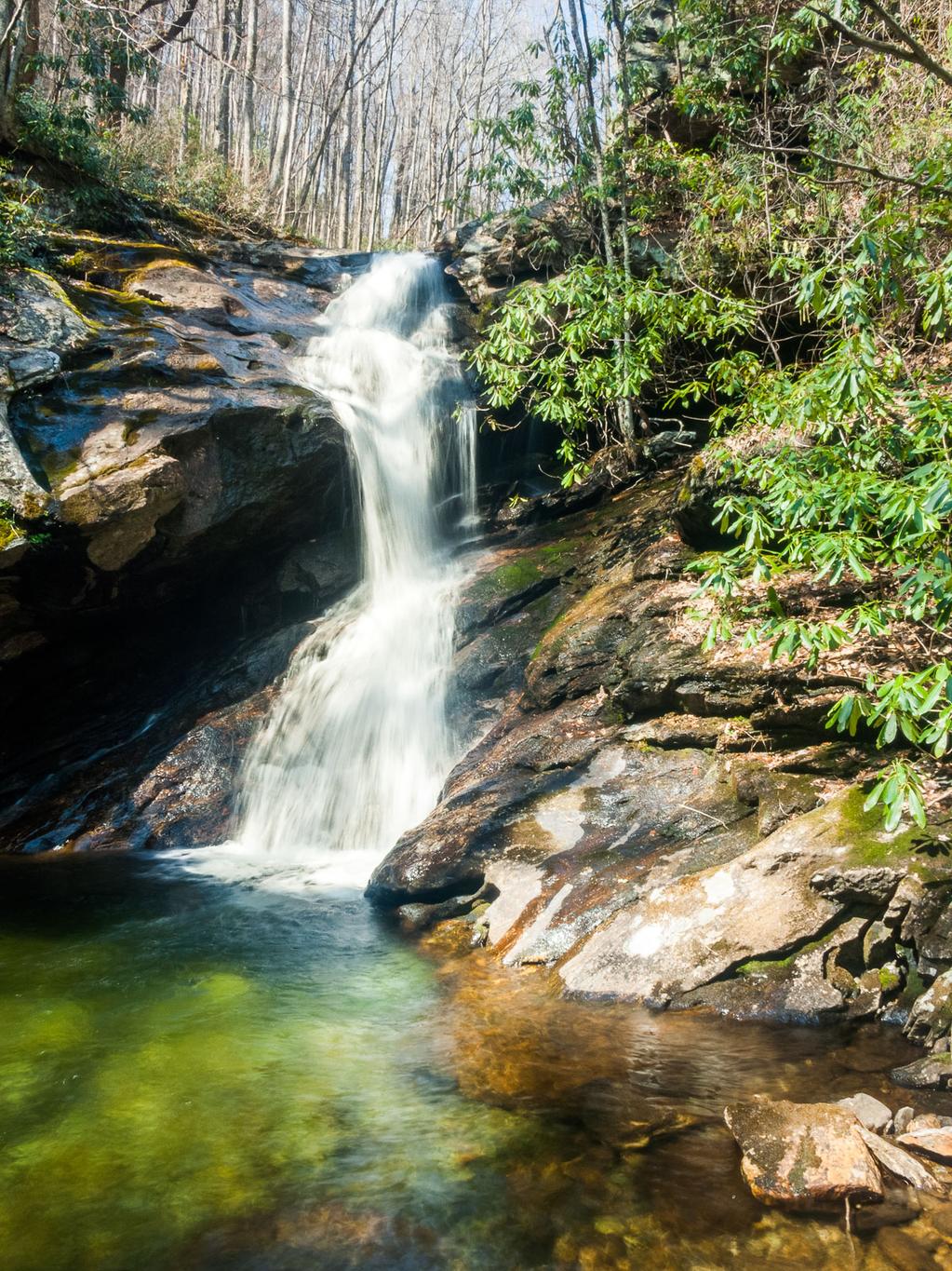 Hike To Paradise Falls in North Carolina, A Beautiful Waterfall