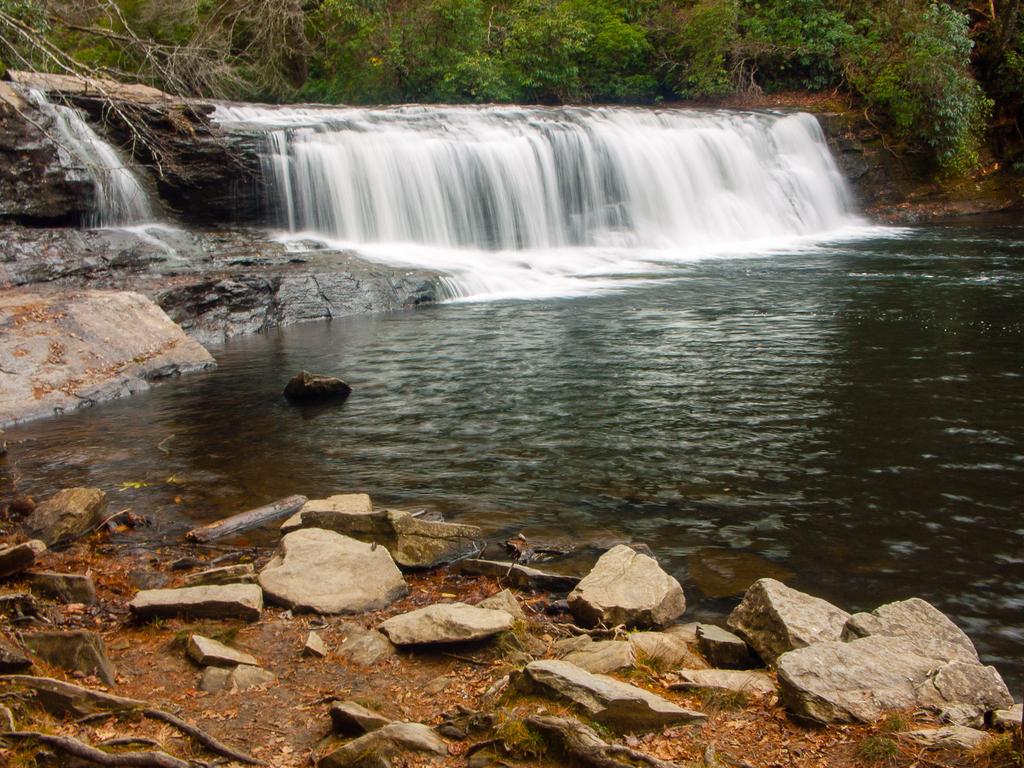 Hooker falls, on the Little River in DuPont State Forest
