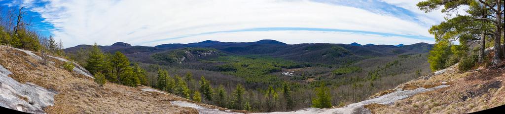 View of Panthertown Valley from Blackrock Overlook