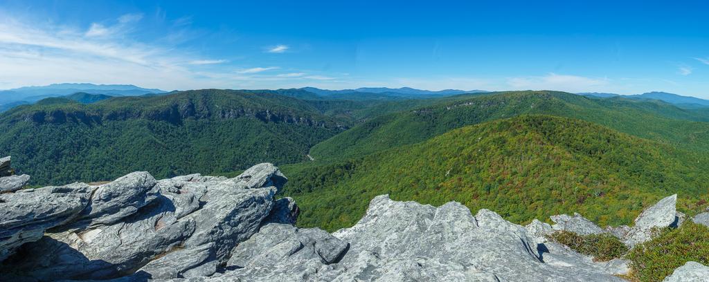 View from Hawksbill Mountain in early October