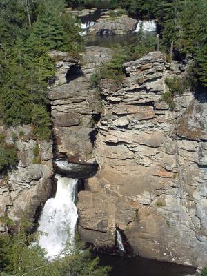Closeup of Linville Falls from Chimney View