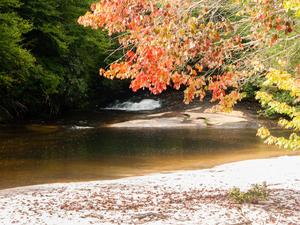 Sandbar Pool on Panthertown Creek