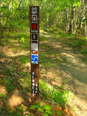 Bennett Gap Trail Sign