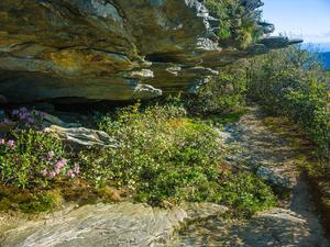 Rock Overhang along Table Rock Trail
