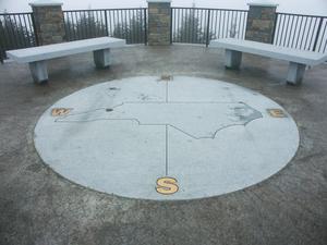 Mount Mitchell Viewing Platform Compass