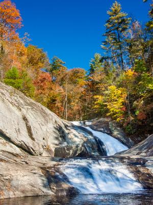 Harper Creek Falls in Fall Color