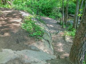 Switchback on Rock Outcrop