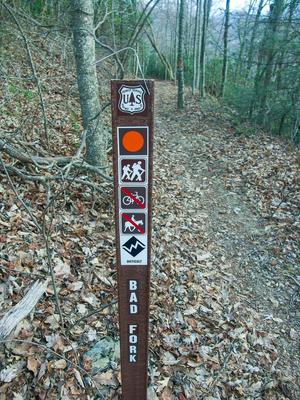 Bad Fork Trail Sign