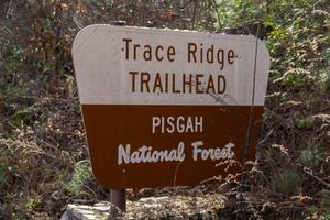 Trace Ridge trailhead sign