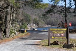 Pines Recreation Area Sign
