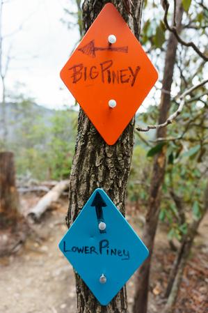 Lower Piney/Big Piney Trail Signs