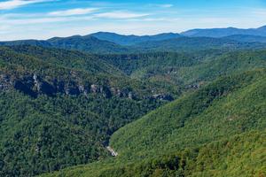 View of the Northern Linville Gorge from Hawksbill