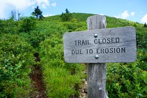 Trail Closed Due to Erosion