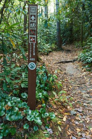Sign on the Little Green Trail
