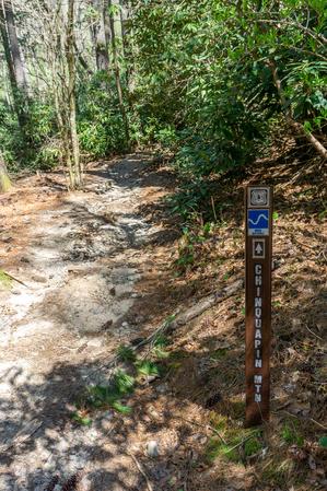 Sign for the Chinquapin Mountain Trail